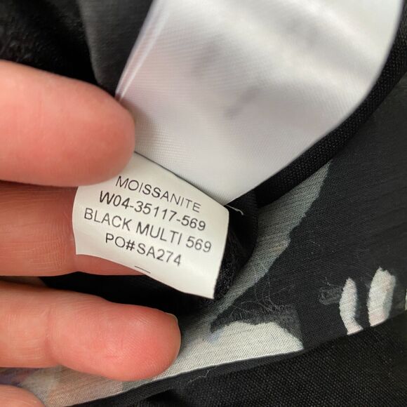 Band of Gypsies Maxi Dress Women Small Black Floral Sheer Cottagecore Moissanite - Picture 14 of 15